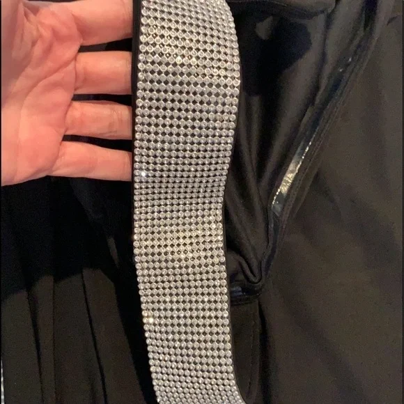 🔥R&M Richards, One-Shoulder Beaded Cocktail Jumpsuit, So Elegant,Size 10 - Picture 5 of 8